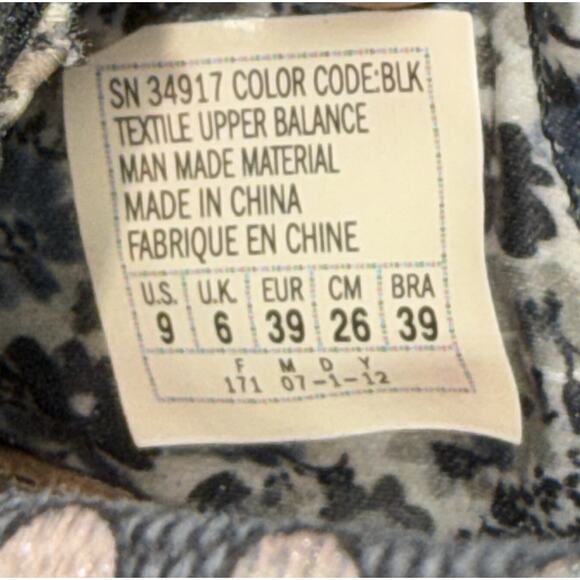 BOBS by Skechers Womens Black Silver Polka Dot Ballet Flats Slip On Shoes Size 9 - Picture 9 of 9